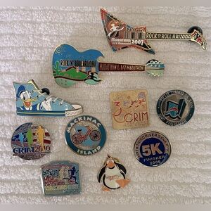 Vintage collectible Race pins